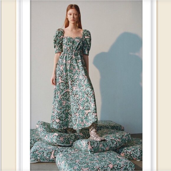 Zara Dresses & Skirts - ZARA PRINTED POPLIN DRESS Size S NEW WITH TAG!